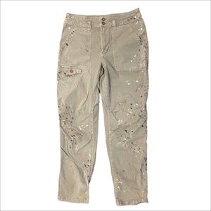 Anthropologie Paint Splatter Pants